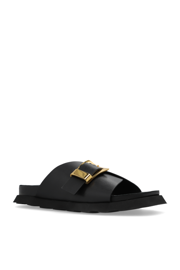 【Proenza Schouler】 Buckleスライドレザープラットフォームミ Proenza Schouler Buckle Slide Sandals | Shopbop